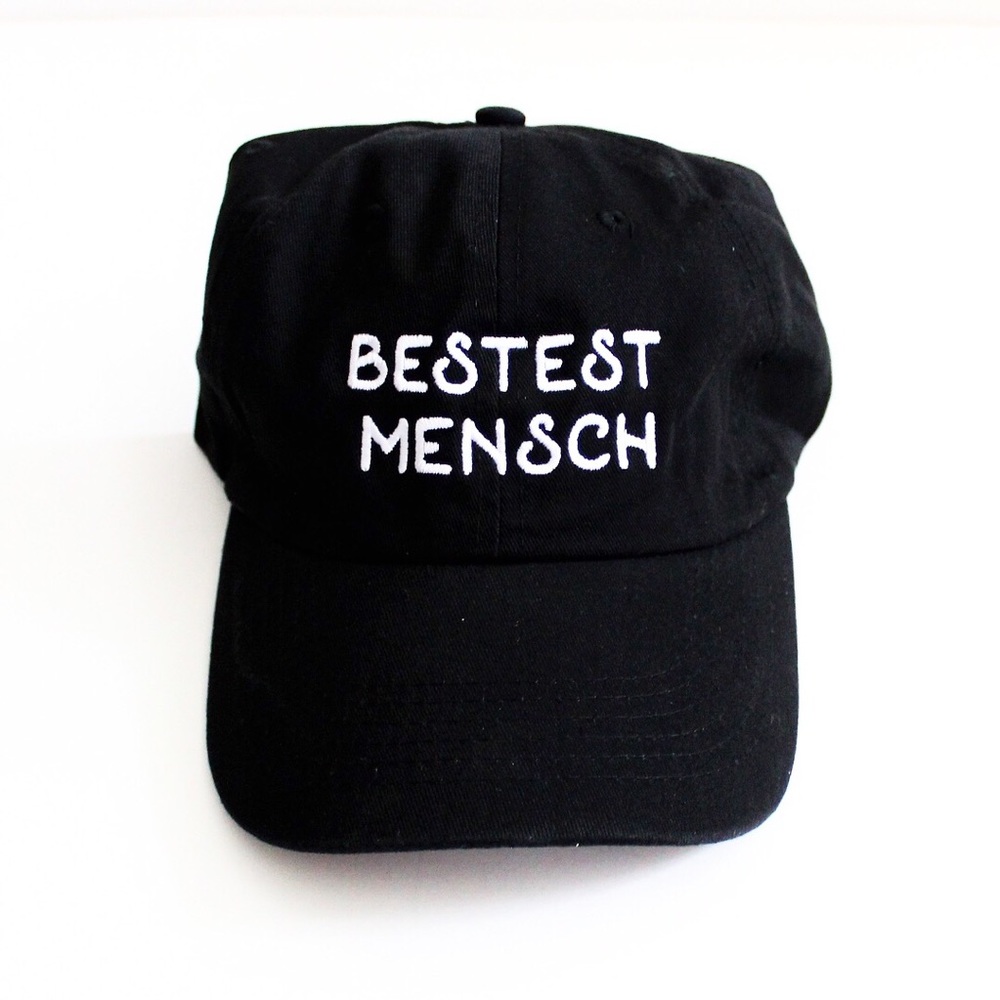 Bestest Mensch dad hat The Office Black one size